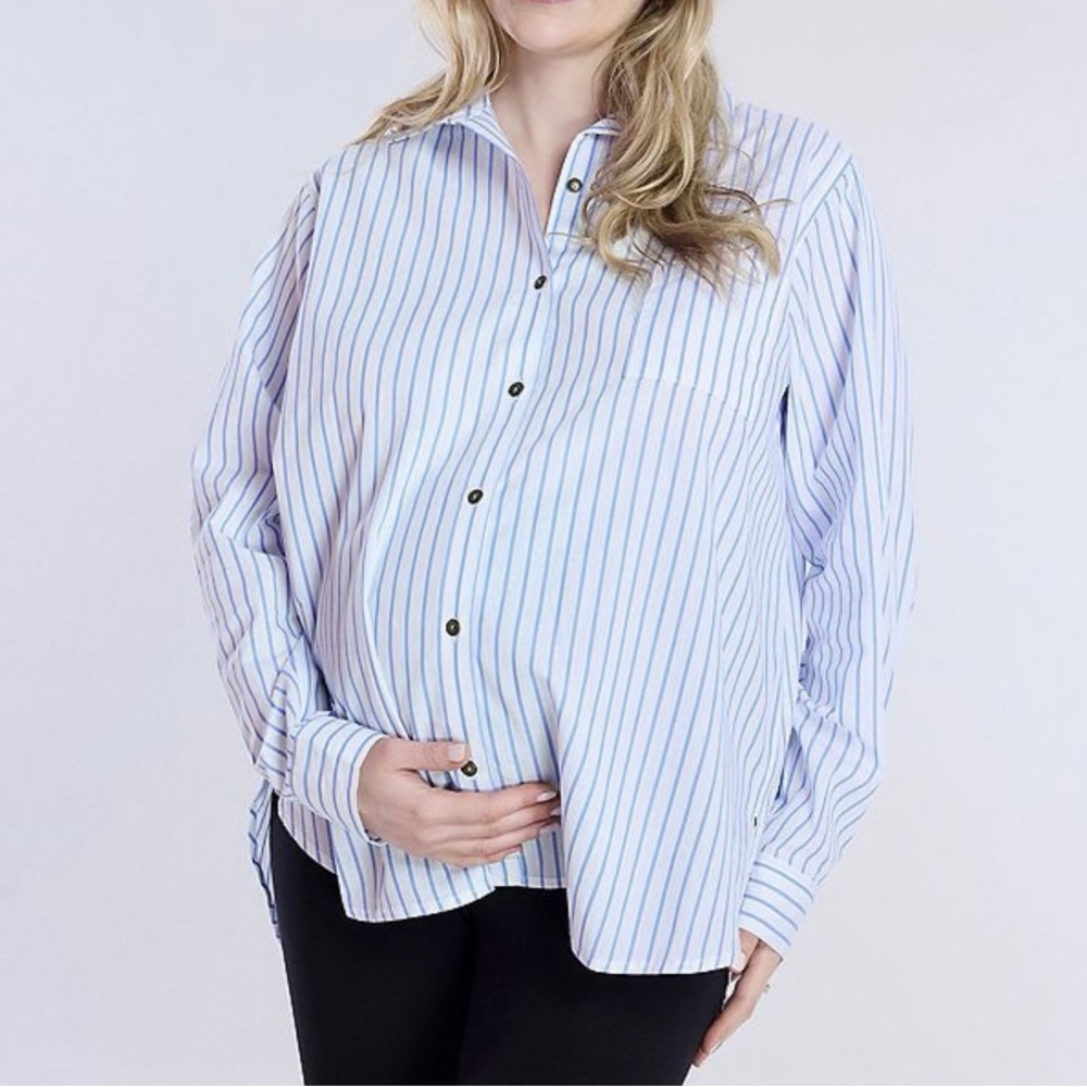 NWT - Striped Maternity Shirt.